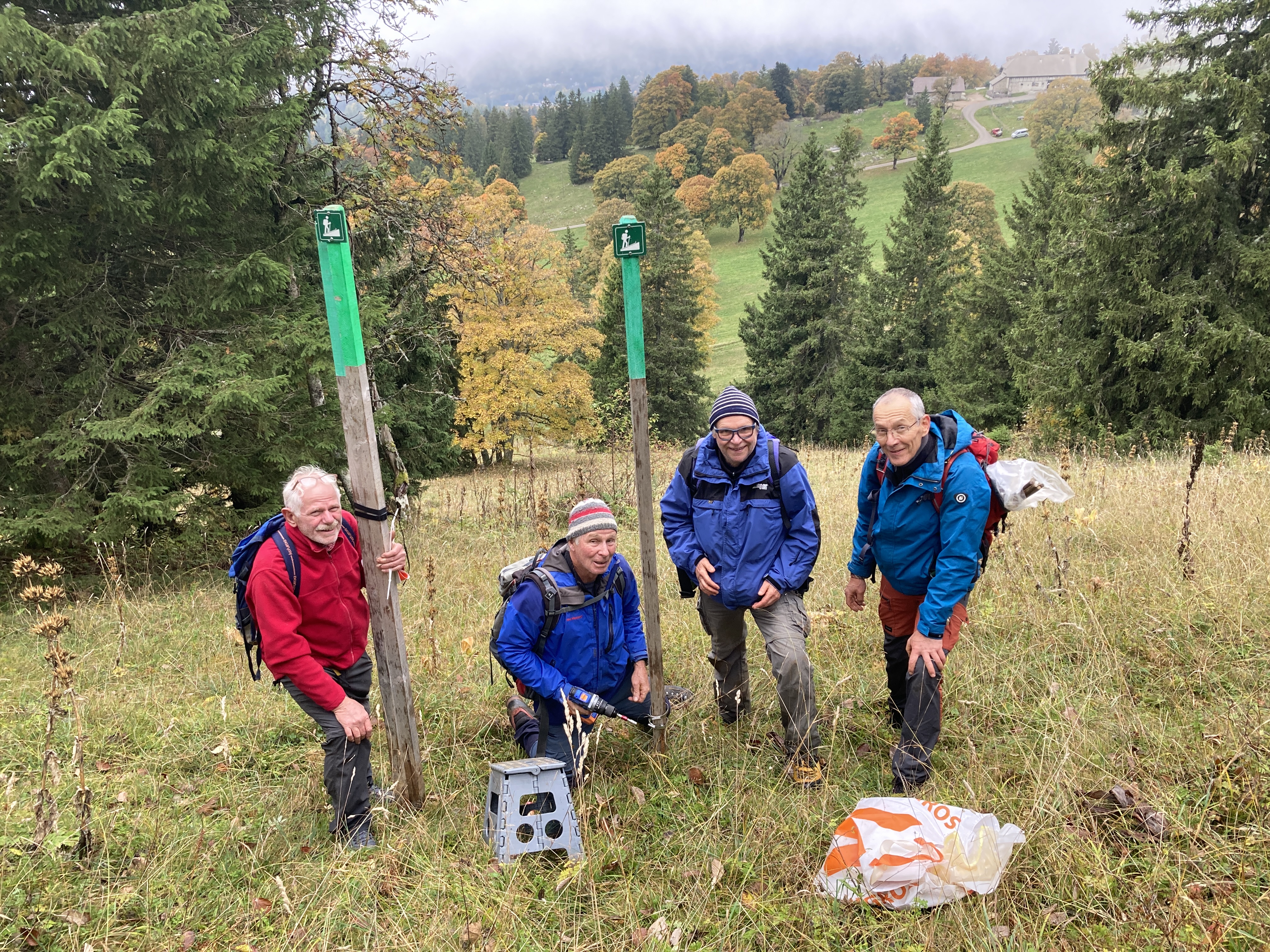 Markierungen zum Schutz der Wildtiere